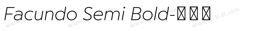 Facundo Semi Bold字体转换